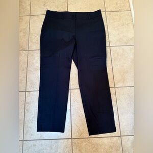 Ann Taylor Navy Blue Cotton Crop Pants NWT Size 10